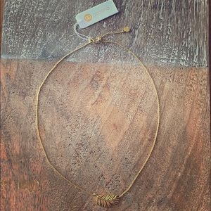 gorjana 🌿 “Leafy Palm” 🌿necklace ✨NEW✨